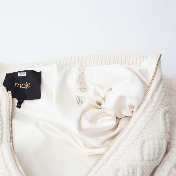 Maje Bomba Off-white Knit Sweater - Picture 11 of 11